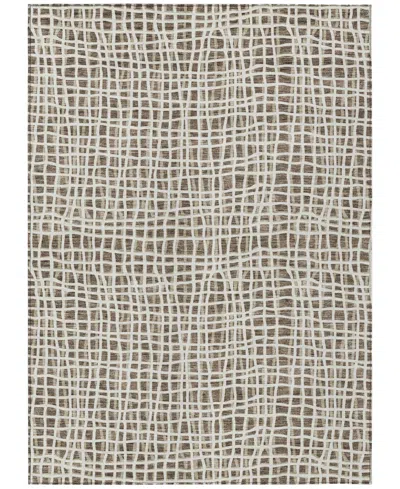 Addison Chantille Machine Washable Acn729 3'x5' Area Rug In Brown