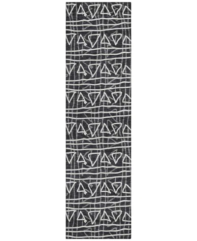 Addison Chantille Acn730 2'3"x7'6" Runner Area Rug In Black