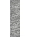 Addison Chantille Acn730 2'3"x7'6" Runner Area Rug In Charcoal