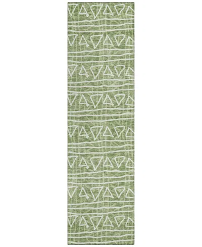 Addison Chantille Acn730 2'3"x7'6" Runner Area Rug In Green