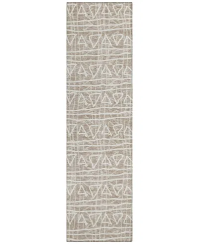 Addison Chantille Acn730 2'3"x7'6" Runner Area Rug In Taupe