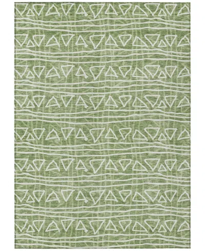 Addison Chantille Machine Washable Acn730 8'x10' Area Rug In Green