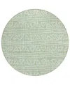 Addison Chantille Acn730 8'x8' Round Area Rug In Mint
