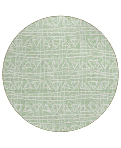 Addison Chantille Acn730 8'x8' Round Area Rug In Mint