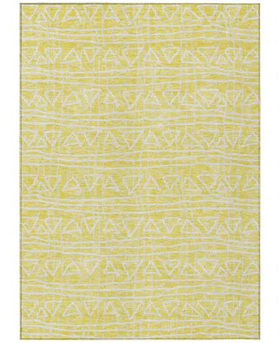 Addison Chantille Acn730 9'x12' Area Rug In Yellow