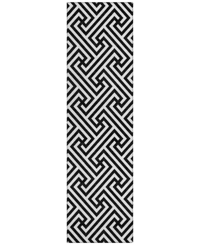 Addison Chantille Acn731 2'3"x7'6" Runner Area Rug In Black