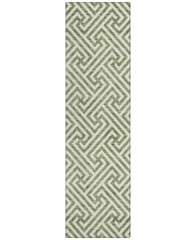 Addison Chantille Acn731 2'3"x7'6" Runner Area Rug In Green