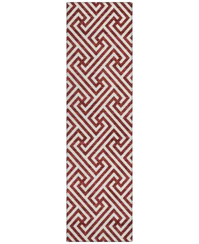 Addison Chantille Acn731 2'3"x7'6" Runner Area Rug In Maroon