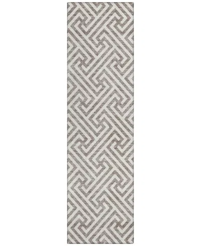 Addison Chantille Acn731 2'3"x7'6" Runner Area Rug In Taupe