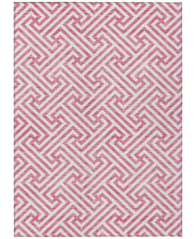 Addison Chantille Machine Washable Acn731 5'x7'6" Area Rug In Pink