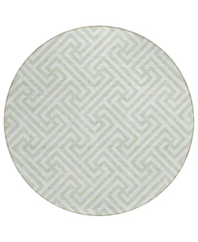 Addison Chantille Acn731 8'x8' Round Area Rug In Mint