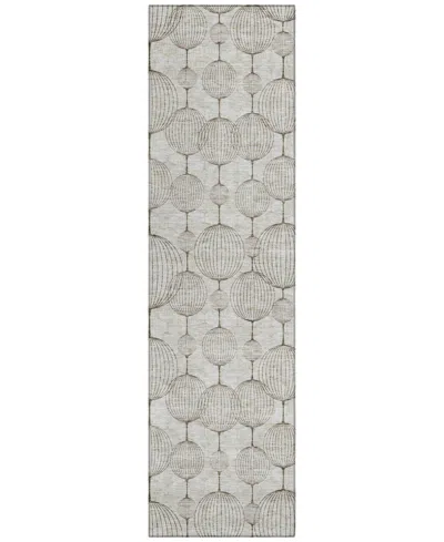 Addison Chantille Acn732 2'3"x7'6" Runner Area Rug In Beige