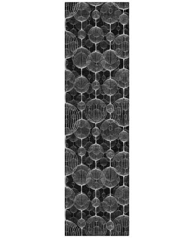 Addison Chantille Acn732 2'3"x7'6" Runner Area Rug In Black