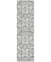 Addison Chantille Acn732 2'3"x7'6" Runner Area Rug In White