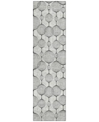 Addison Chantille Acn732 2'3"x7'6" Runner Area Rug In White