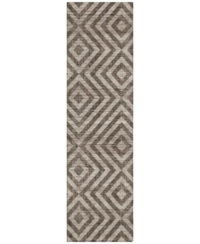 Addison Chantille Acn733 2'3"x7'6" Runner Area Rug In Brown