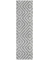 Addison Chantille Acn733 2'3"x7'6" Runner Area Rug In Gray
