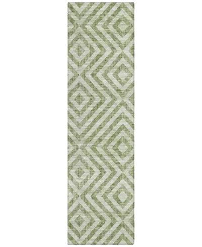 Addison Chantille Acn733 2'3"x7'6" Runner Area Rug In Green