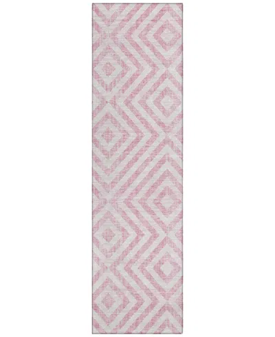 Addison Chantille Acn733 2'3"x7'6" Runner Area Rug In Pink