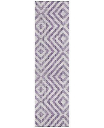 Addison Chantille Acn733 2'3"x7'6" Runner Area Rug In Purple
