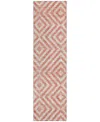 Addison Chantille Acn733 2'3"x7'6" Runner Area Rug In Salmon