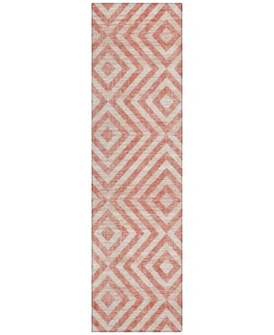 Addison Chantille Acn733 2'3"x7'6" Runner Area Rug In Salmon