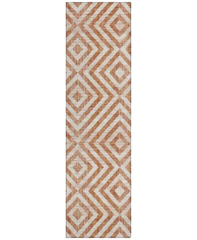 Addison Chantille Acn733 2'3"x7'6" Runner Area Rug In Terracotta