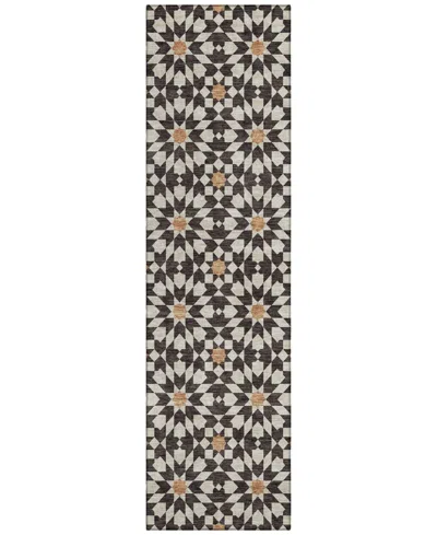 Addison Chantille Acn734 2'3"x7'6" Runner Area Rug In Charcoal