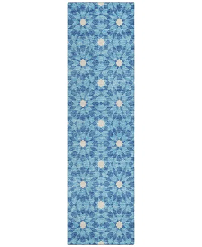 Addison Chantille Acn734 2'3"x7'6" Runner Area Rug In Denim