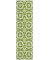 Addison Chantille Acn734 2'3"x7'6" Runner Area Rug In Lime