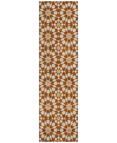 Addison Chantille Acn734 2'3"x7'6" Runner Area Rug In Paprika