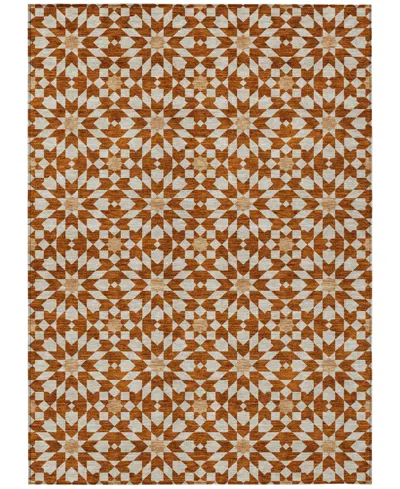 Addison Chantille Acn734 5'x7'6" Area Rug In Paprika