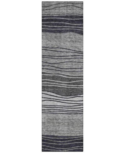 Addison Chantille Acn735 2'3"x7'6" Runner Area Rug In Gray