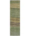Addison Chantille Acn735 2'3"x7'6" Runner Area Rug In Olive