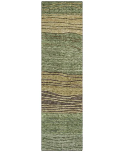 Addison Chantille Acn735 2'3"x7'6" Runner Area Rug In Olive