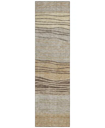 Addison Chantille Acn735 2'3"x7'6" Runner Area Rug In Taupe