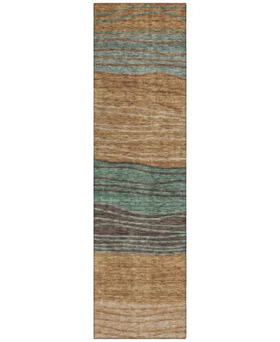 Addison Chantille Acn735 2'3"x7'6" Runner Area Rug In Terracotta