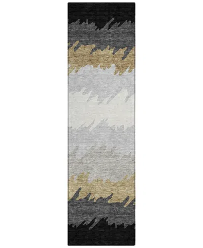 Addison Chantille Acn736 2'3"x7'6" Runner Area Rug In Black