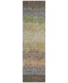 Addison Chantille Acn736 2'3"x7'6" Runner Area Rug In Chocolate