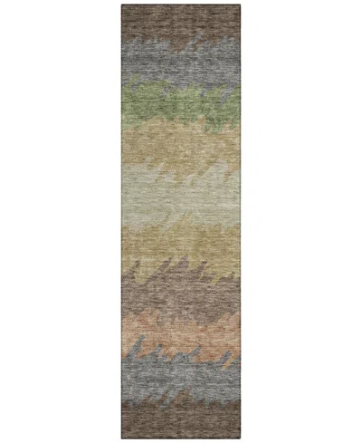 Addison Chantille Acn736 2'3"x7'6" Runner Area Rug In Chocolate