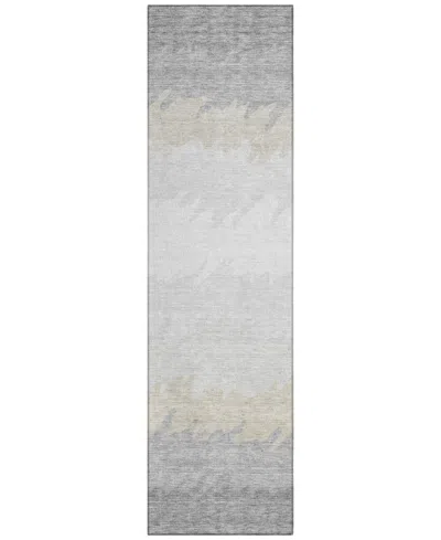 Addison Chantille Acn736 2'3"x7'6" Runner Area Rug In Silver