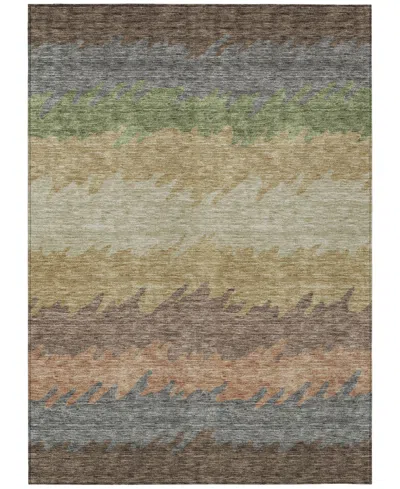 Addison Chantille Machine Washable Acn736 2'6"x3'10" Area Rug In Chocolate