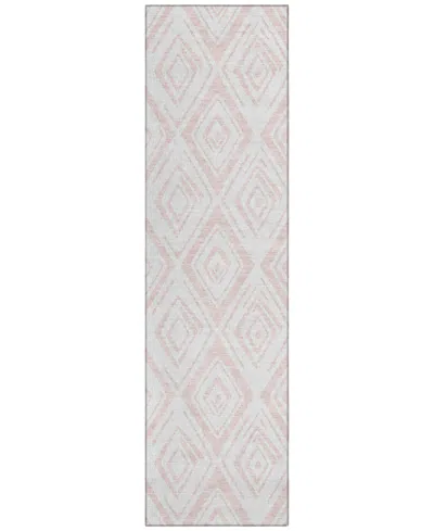 Addison Chantille Acn737 2'3"x7'6" Runner Area Rug In Pink