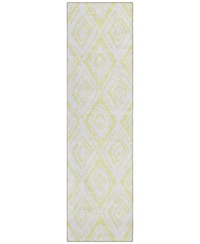 Addison Chantille Acn737 2'3"x7'6" Runner Area Rug In Yellow
