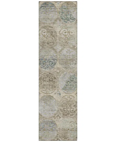 Addison Chantille Acn738 2'3"x7'6" Runner Area Rug In Beige