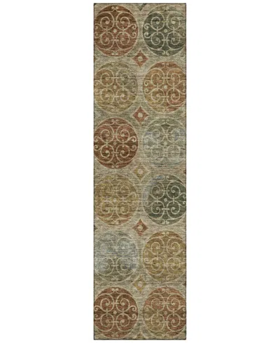 Addison Chantille Acn738 2'3"x7'6" Runner Area Rug In Taupe