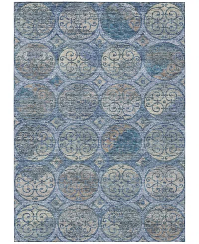 Addison Chantille Machine Washable Acn738 5'x7'6" Area Rug In Blue