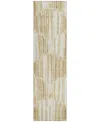 Addison Chantille Acn739 2'3"x7'6" Runner Area Rug In Gold
