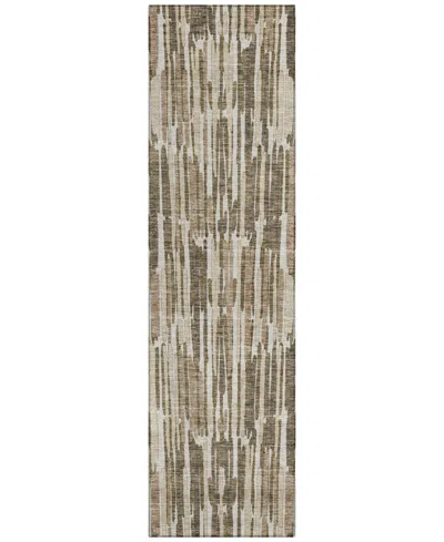 Addison Chantille Acn739 2'3"x7'6" Runner Area Rug In Mocha