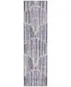 Addison Chantille Acn739 2'3"x7'6" Runner Area Rug In Purple